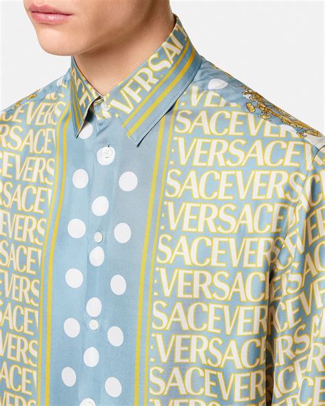 versace allover silk shirt|vintage versace silk shirts.